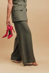 Conjunto Colete Canela & Calça Gardênia