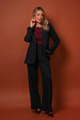 Conjunto Calça Gardênia & Blazer Cassis