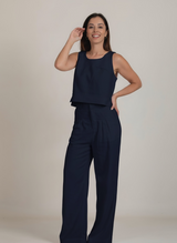 Conjunto Calça  Gardênia & Regata Amora