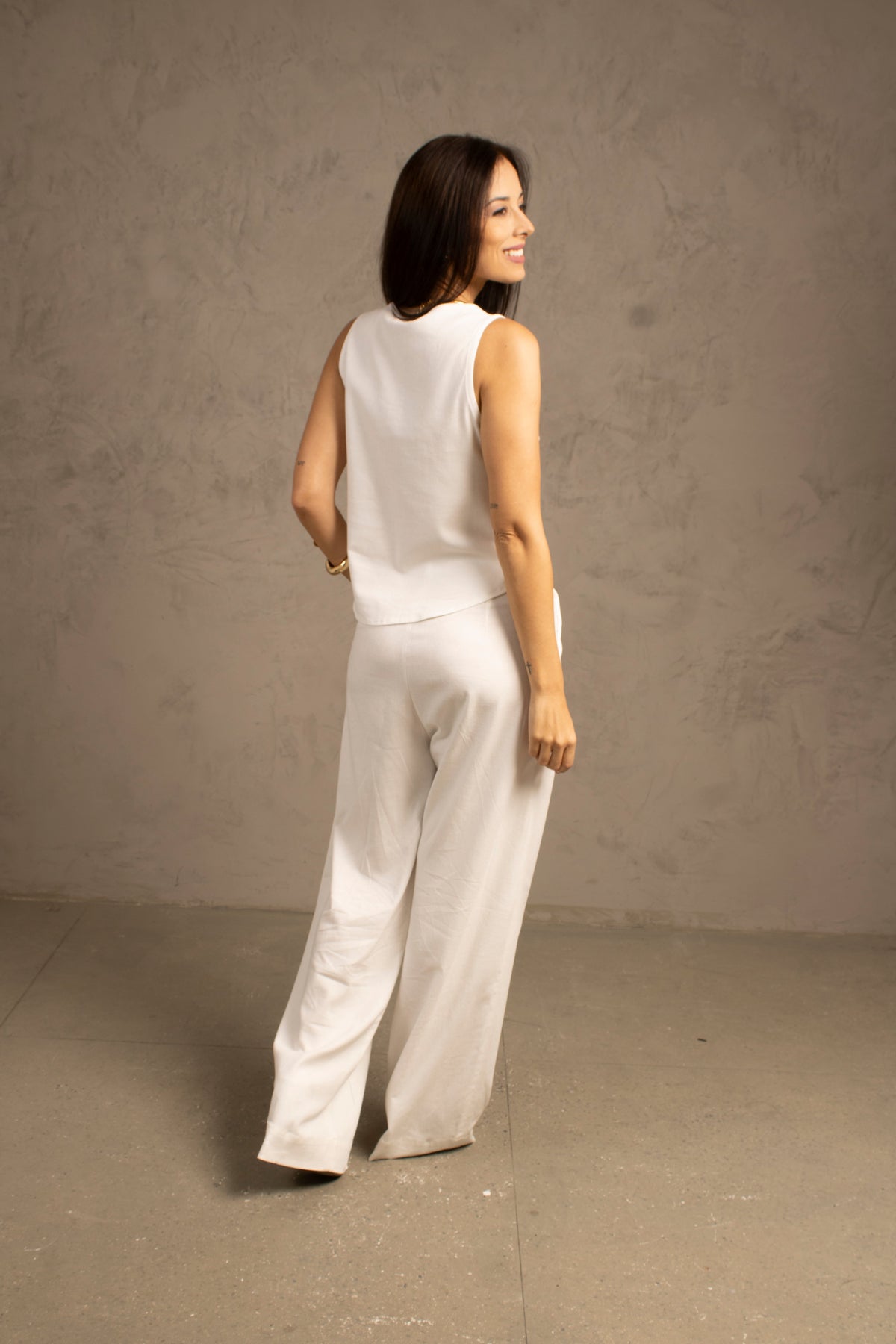 Conjunto Calça  Gardênia & Regata Amora