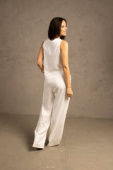 Conjunto Calça  Gardênia & Regata Amora