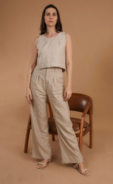 Conjunto Calça  Gardênia & Regata Amora