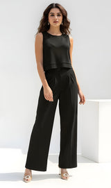 Conjunto Calça  Gardênia & Regata Amora